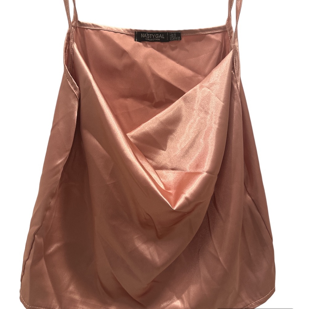 Nataly Gal Silk Pink Tank Top